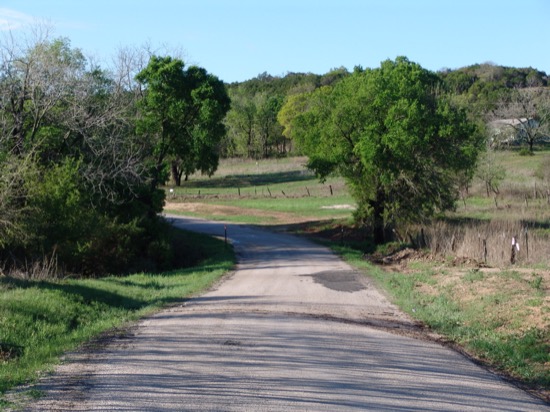 The road the following day